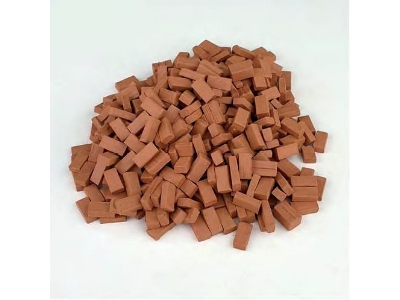 Bloczki Kamienne Czerwone (5 X 5 X 10 Mm / 300 Szt.) - zdjęcie 1