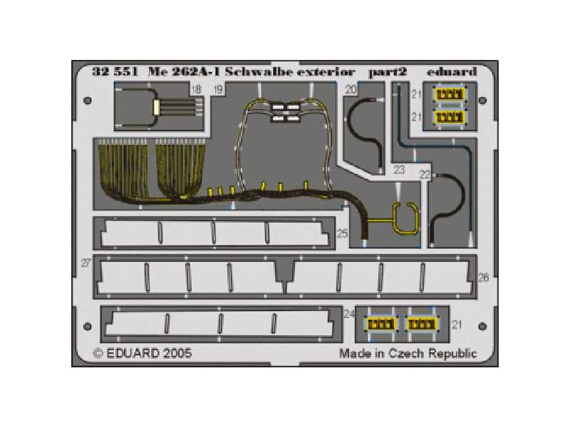  Me 262A-1 Schwalbe exterior 1/32 - Trumpeter - blaszki - zdjęcie 1