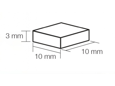 Mosaic 10 Mm X 10 Mm - Orange (100 Pcs) - zdjęcie 1