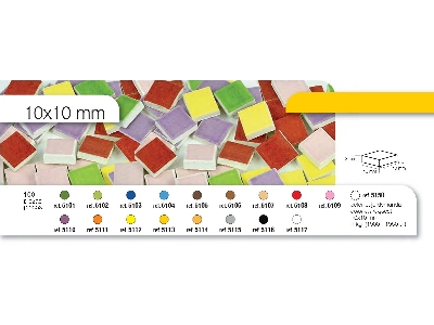 Mosaic 10 Mm X 10 Mm - White (100 Pcs) - zdjęcie 2