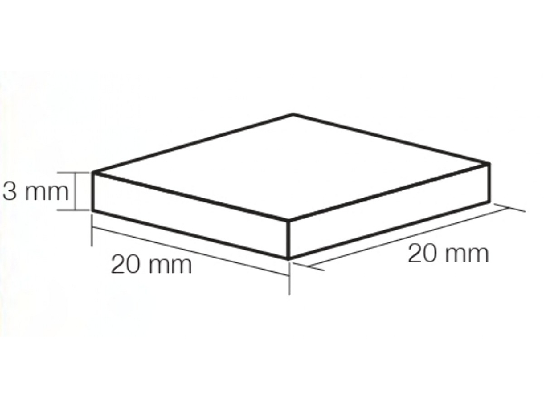 Mosaic 20 Mm X 20 Mm - Light Brown (50 Pcs) - zdjęcie 1