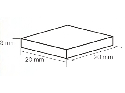 Mosaic 20 Mm X 20 Mm - White (50 Pcs) - zdjęcie 1