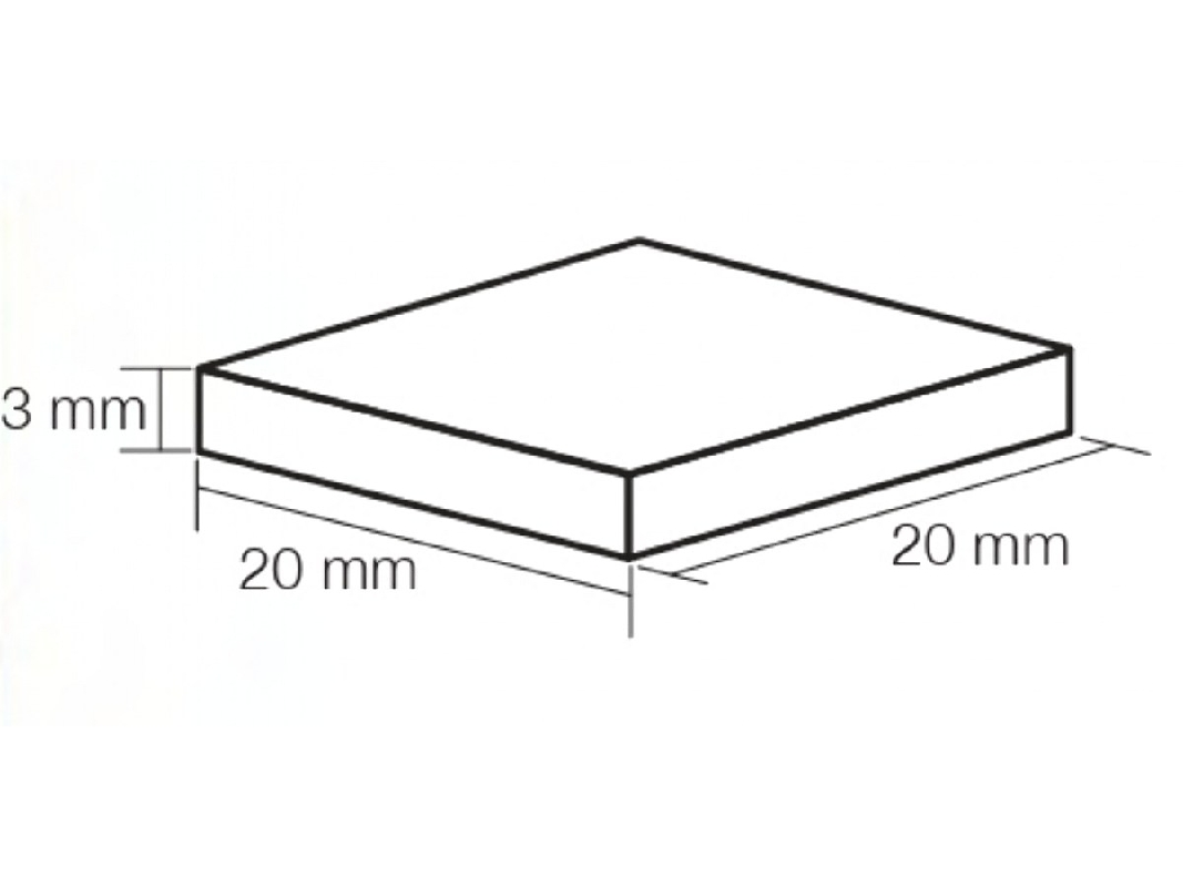 Mosaic 20 Mm X 20 Mm - White (50 Pcs) - zdjęcie 1
