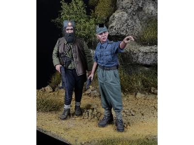 German Waffen Ss Prinz Eugen Mountain Division Nco And Chetnik 1943-1945 (2 Figures) - zdjęcie 2