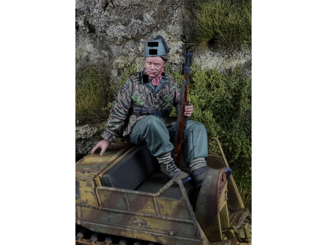 German Waffen Ss Handschar Mountain Division Kettenkrad Rider 1 (1 Figure) - zdjęcie 1