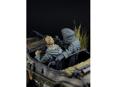 German Wwii Waffen Ss Schwimmwagen Crew, Volume 1 - Front Seats (Winter 1943-1945 / 2 Figures) - zdjęcie 2