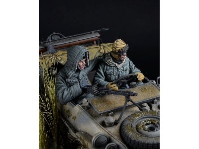 German Wwii Waffen Ss Schwimmwagen Crew, Volume 1 - Front Seats (Winter 1943-1945 / 2 Figures) - zdjęcie 4