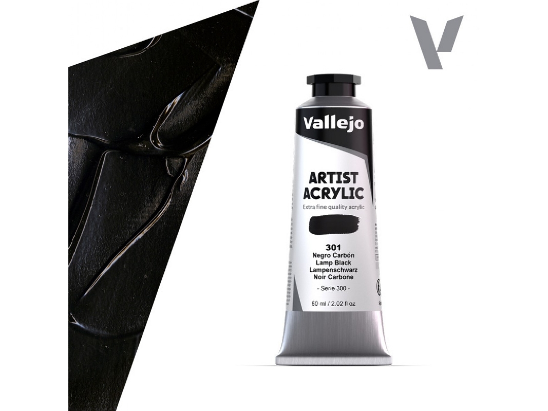 301 Acrylic Artist Color - Lamp Black - zdjęcie 1