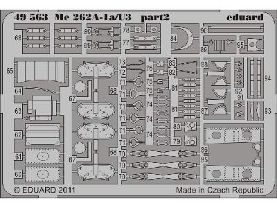  Me 262A-1a/ U3 S. A. 1/48 - Hobby Boss - blaszki - zdjęcie 4