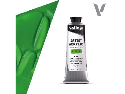 623 Acrylic Artist Color - Fluorescent Green - zdjęcie 1