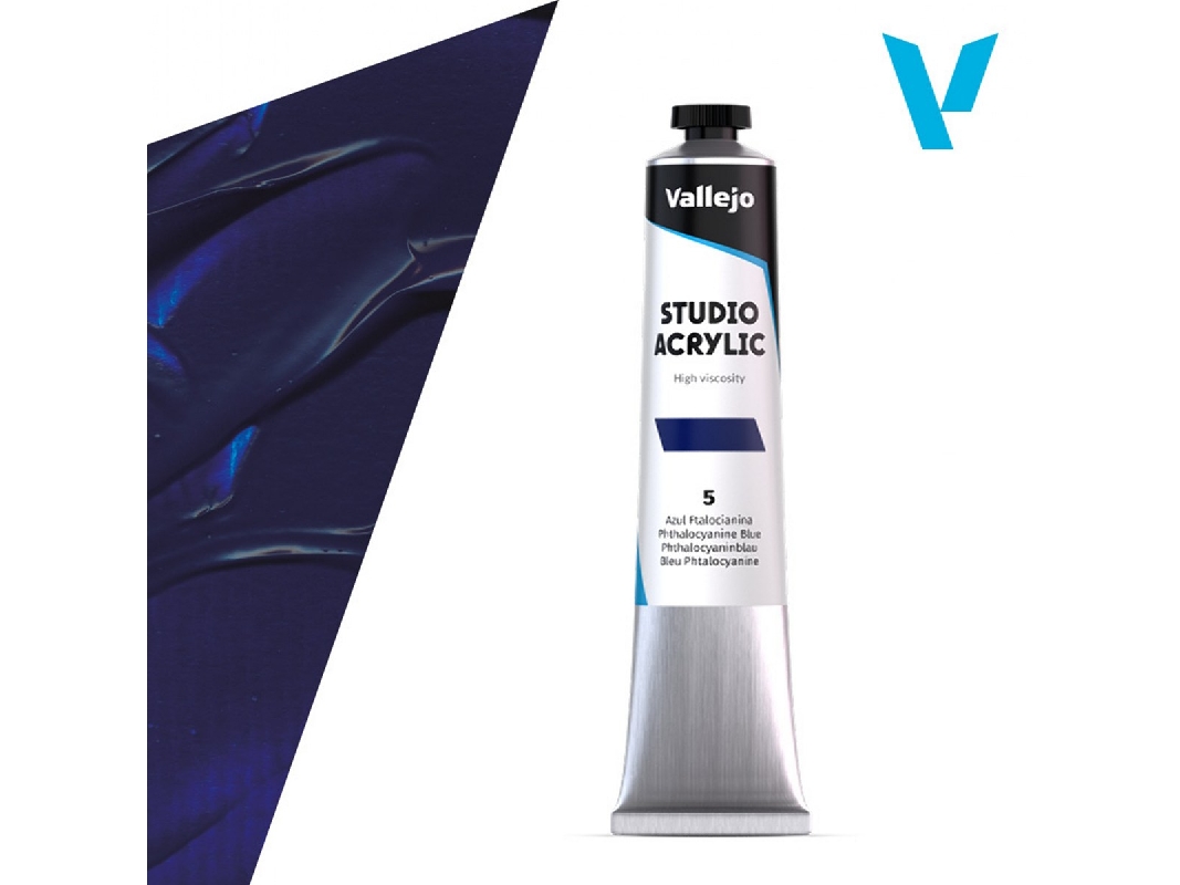 5 Studio Acrylic - Phtalo Blue - zdjęcie 1