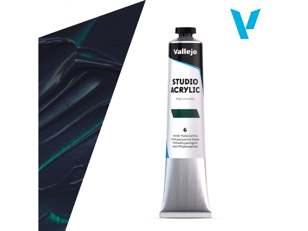 6 Studio Acrylic - Phtalo Green - zdjęcie 1