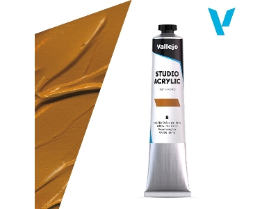8 Studio Acrylic - Yellow Iron Oxide - zdjęcie 1