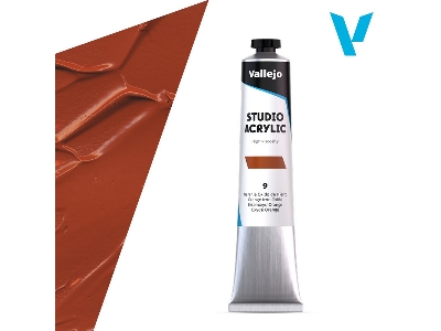 9 Studio Acrylic - Orange Iron Oxide - zdjęcie 1