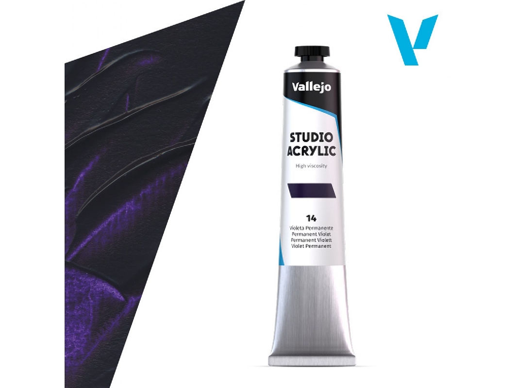 14 Studio Acrylic - Permanent Violet - zdjęcie 1