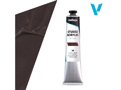 18 Studio Acrylic - Burnt Umber - zdjęcie 1