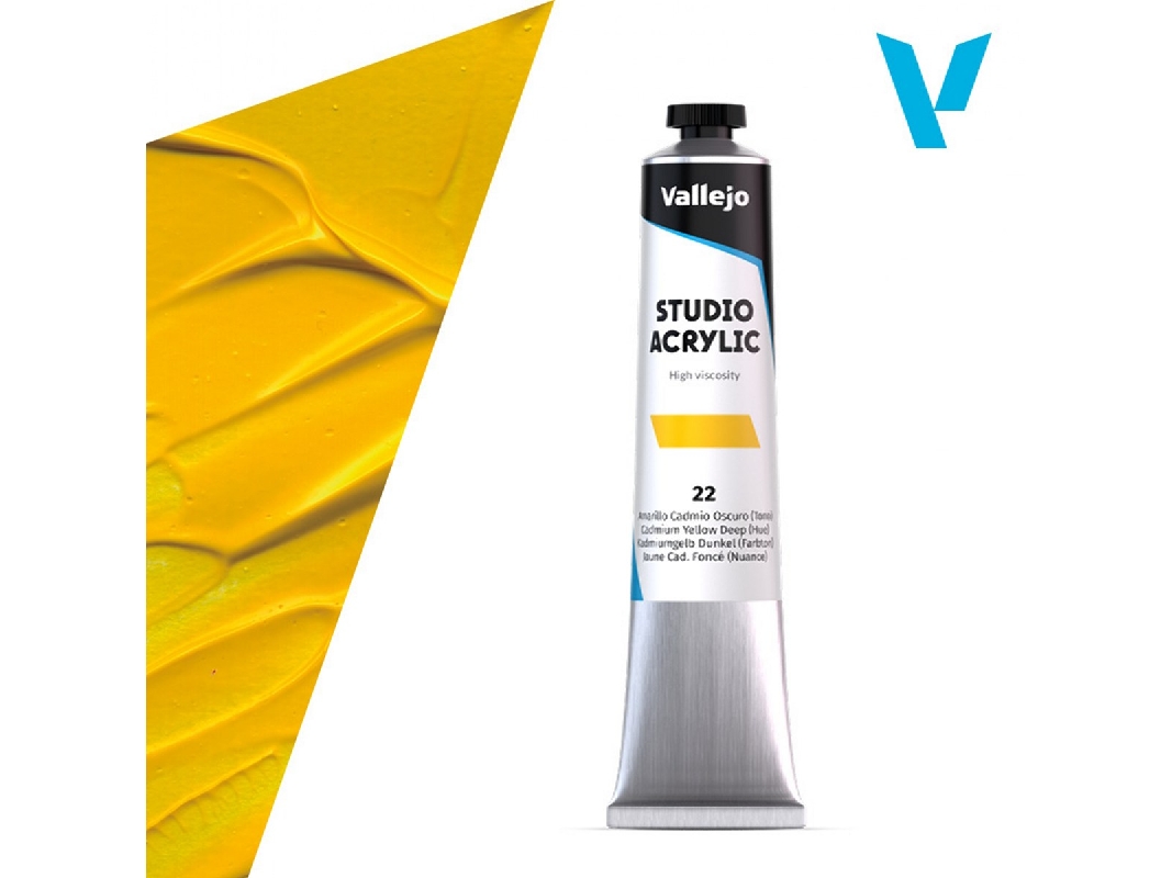 22 Studio Acrylic - Cadmium Yellow Deep (Hue) - zdjęcie 1