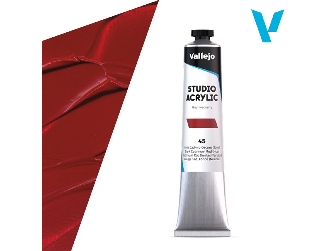 45 Studio Acrylic - Dark Cadmium Red (Hue) - zdjęcie 1