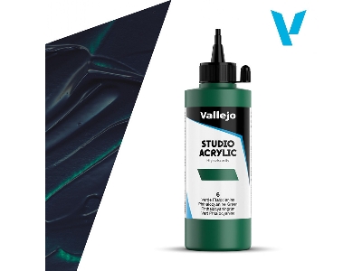 6 Studio Acrylic - Phthalocyanine Green - zdjęcie 1