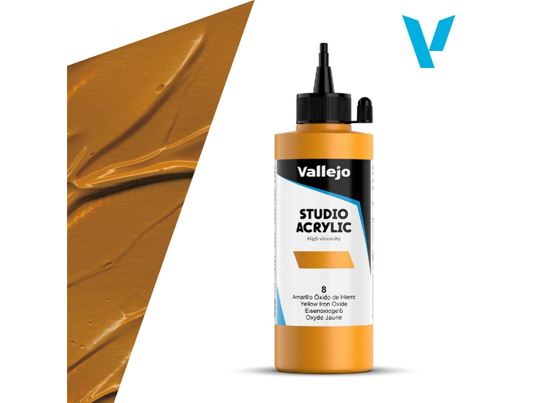 8 Studio Acrylic - Yellow Iron Oxide - zdjęcie 1