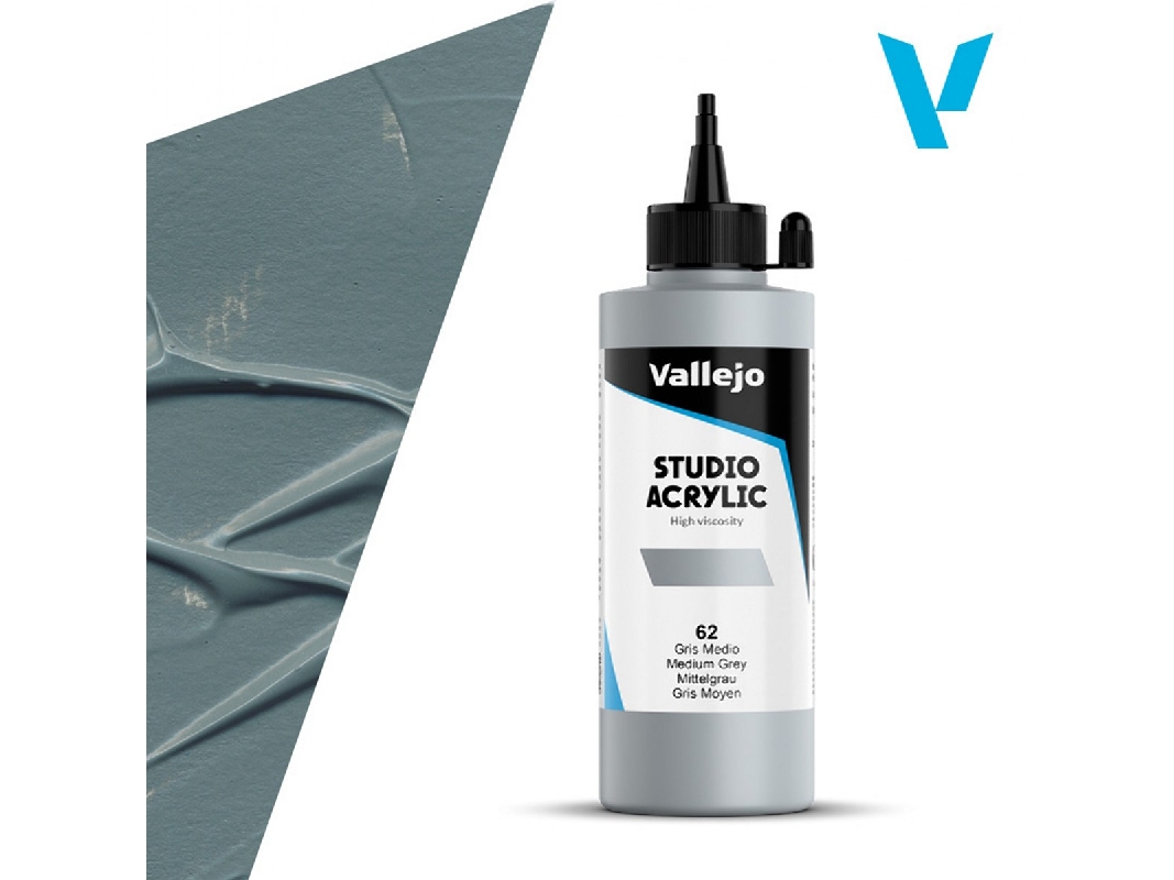 62 Studio Acrylic - Medium Grey - zdjęcie 1