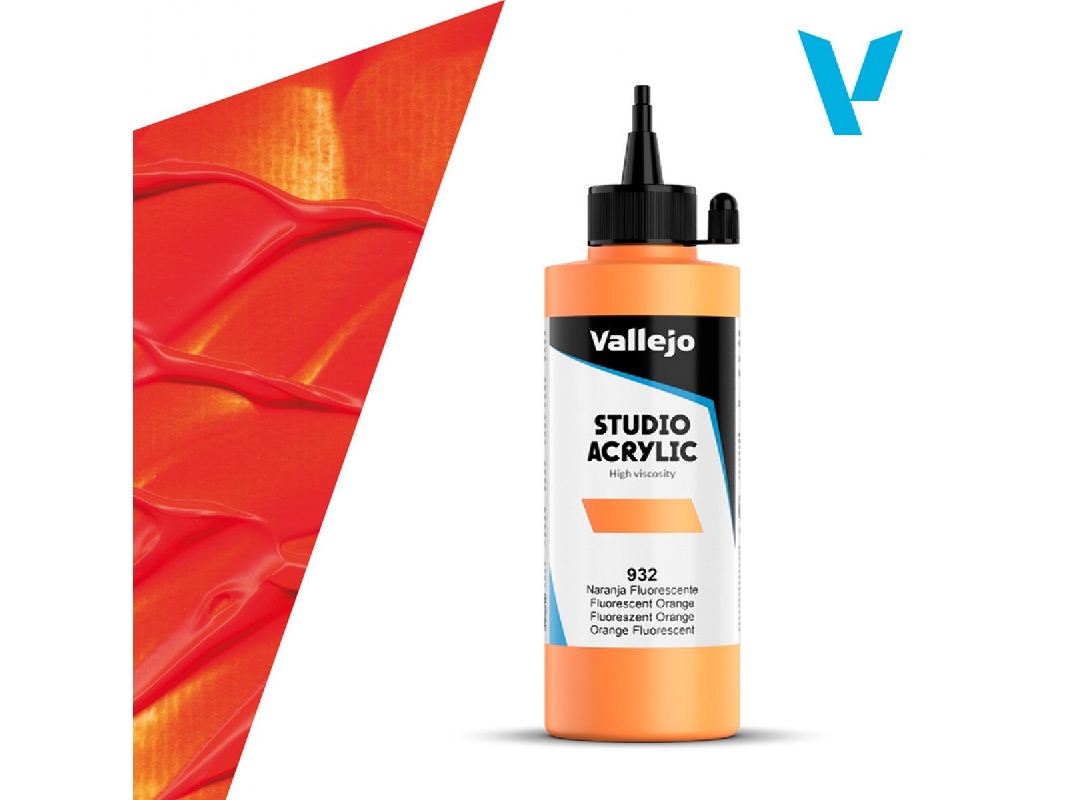 932 Studio Acrylic - Fluorescent Orange - zdjęcie 1