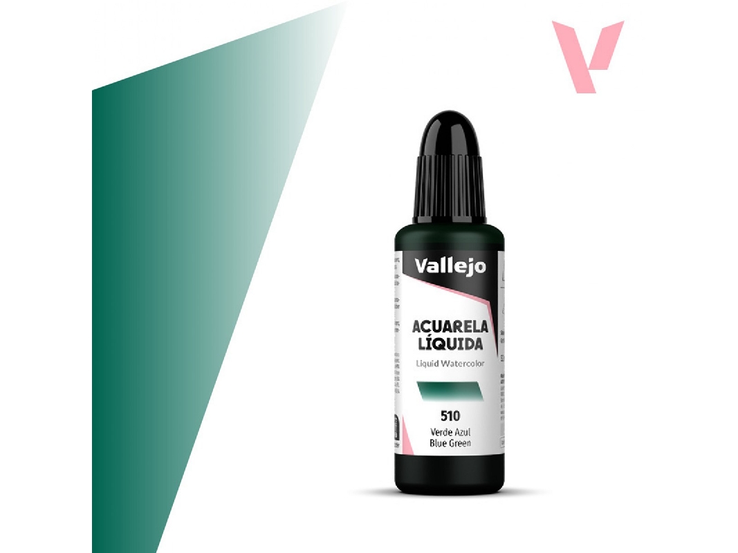 510 Liquid Watercolor - Blue Green - zdjęcie 1