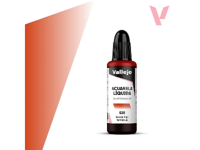 620 Liquid Watercolor - Red Brown - zdjęcie 1