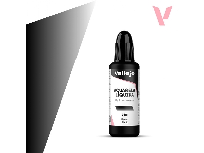 710 Liquid Watercolor - Black - zdjęcie 1