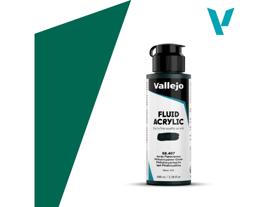 68407 Fluid Acrylic - Phthalocyanine Green - zdjęcie 1