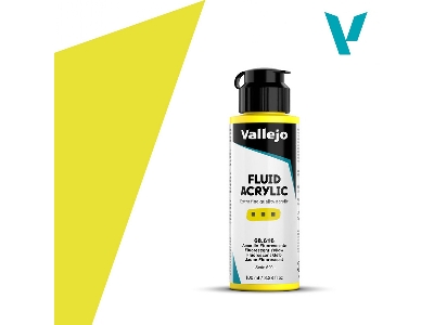 68616 Fluid Acrylic - Fluorescent Yellow - zdjęcie 1