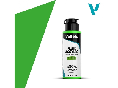 68623 Fluid Acrylic - Fluorescent Green - zdjęcie 1