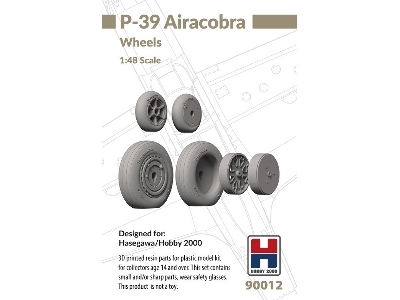 Bell P-39 Airacobra - Wheels Set (For Hasegawa And Hobby 2000 Kits) - zdjęcie 1