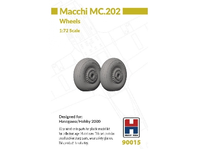Macchi Mc.202 - 3d-printed Wheels Set (For Hasegawa And Hobby 2000 Kits) - zdjęcie 1