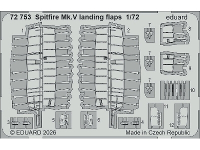 Supermarine Spitfire Mk.Vb - Big Sin Set With Rounded Exhausts (For Eduard Kits) - zdjęcie 5
