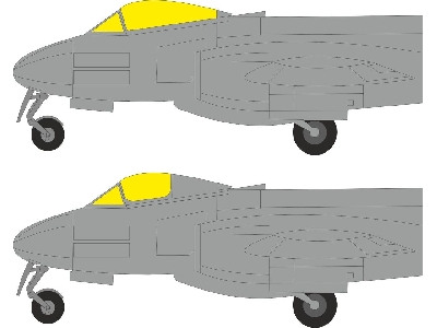 Gloster Meteor F.8 - Mask Set (For Revell Kits) - zdjęcie 1
