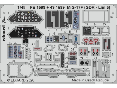 Mig-17 F (Gdr - Lim 5) - Zoom Set (For Kinetic Kits) - zdjęcie 1