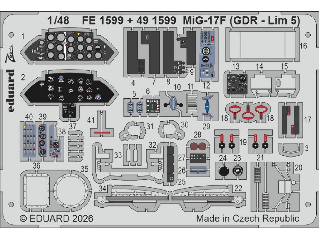 Mig-17 F (Gdr - Lim 5) - Zoom Set (For Kinetic Kits) - zdjęcie 1