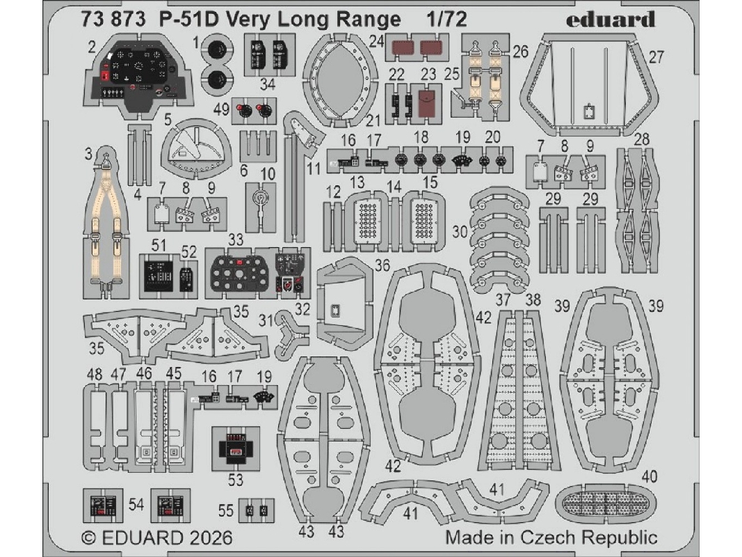 North American P-51 D Very Long Range - Pe Parts (For Arma Hobby Kits) - zdjęcie 1