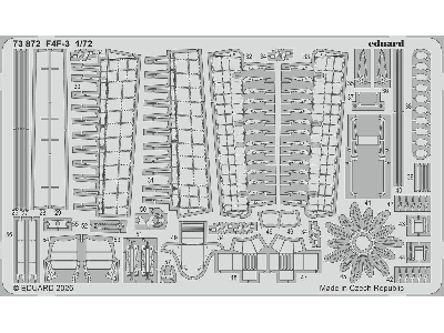 Grumman F4f-3 Wildcat - Pe Parts (For Arma Hobby Kits) - zdjęcie 1