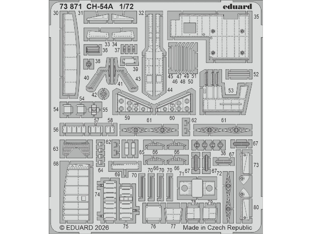 Sikorsky Ch-54 A Tarhe - Pe Parts (For Icm Kits) - zdjęcie 1