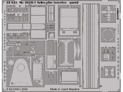  Me 262B-1 Schwalbe interior S. A. 1/32 - Trumpeter - blaszki - zdjęcie 3