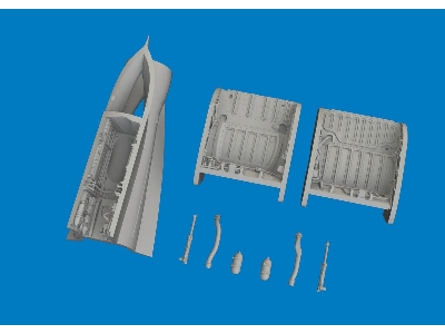 Mig-21 F - Wheel Bays (For Eduard Kits / 3d-printed) - zdjęcie 1