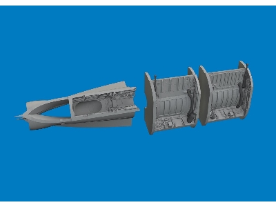 Mig-21 F - Wheel Bays (For Eduard Kits / 3d-printed) - zdjęcie 2