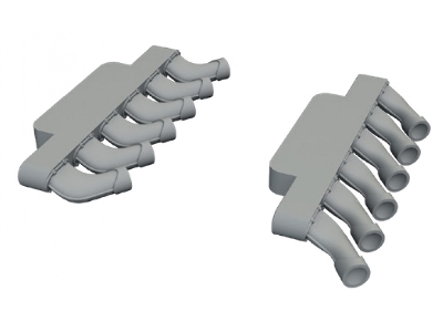 Supermarine Spitfire Mk.Ixe - Löök Plus Set With Rounded Exhausts (For Airfix Kits) - zdjęcie 4