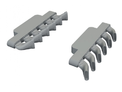 Supermarine Spitfire Mk.Ixe - Löök Plus Set With Fishtail Exhausts (For Airfix Kits) - zdjęcie 4