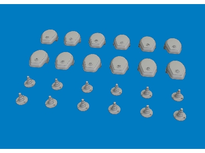 German Wwii Notek Head Lights (12 Pcs / 3d-printed) - zdjęcie 3
