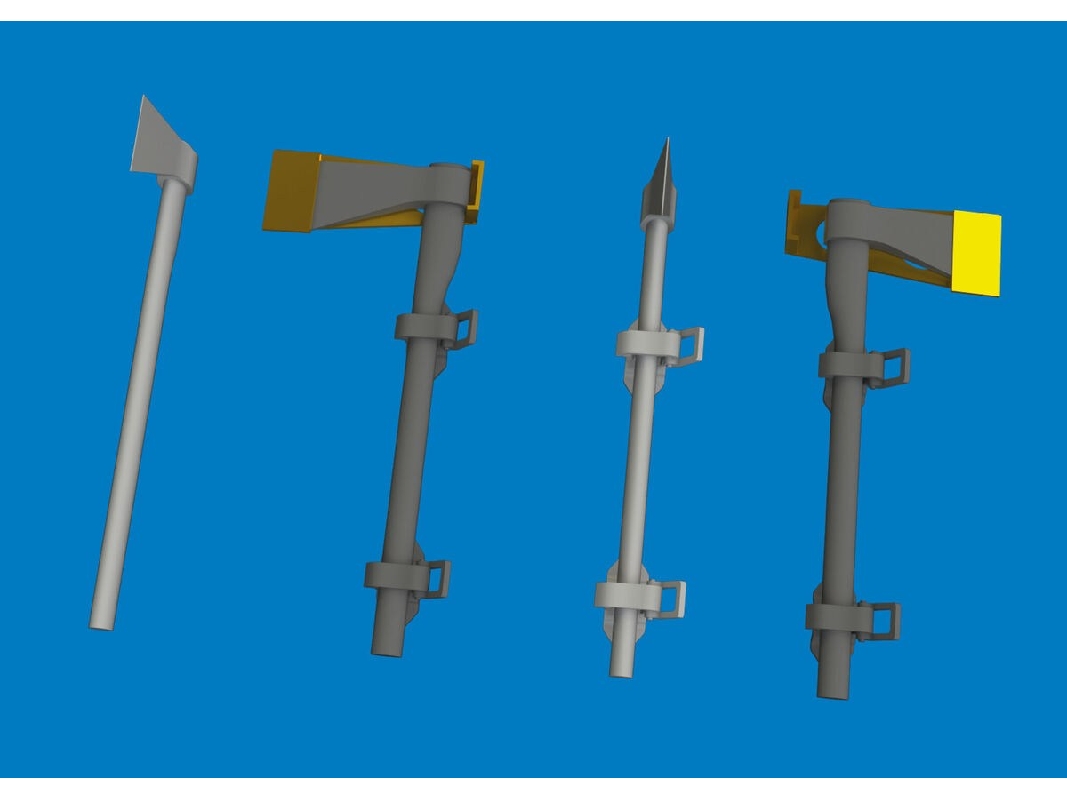 German Wwii Axe (4 Pcs / 3d-printed) - zdjęcie 1