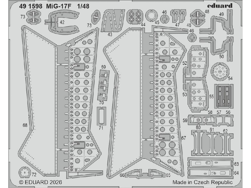 Mig-17 F - Pe Parts (For Kinetic Kits) - zdjęcie 1