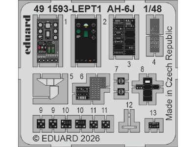 Hughes Ah-6 J - Pe Parts (For Icm Kits) - zdjęcie 1